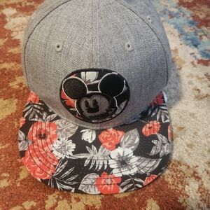 Disney Gray Cap with Red Accents